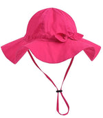 Load image into Gallery viewer, Baby (6 - 12 M),   Sun Protection Bucket Hat (Fuchsia)
