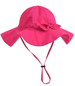 Baby (6 - 12 M),   Sun Protection Bucket Hat (Fuchsia)