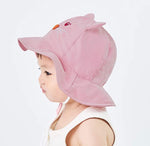 Load image into Gallery viewer, Baby (6 - 12 M),  Sun Protection Bucket Hat (Heart Nose Cat)
