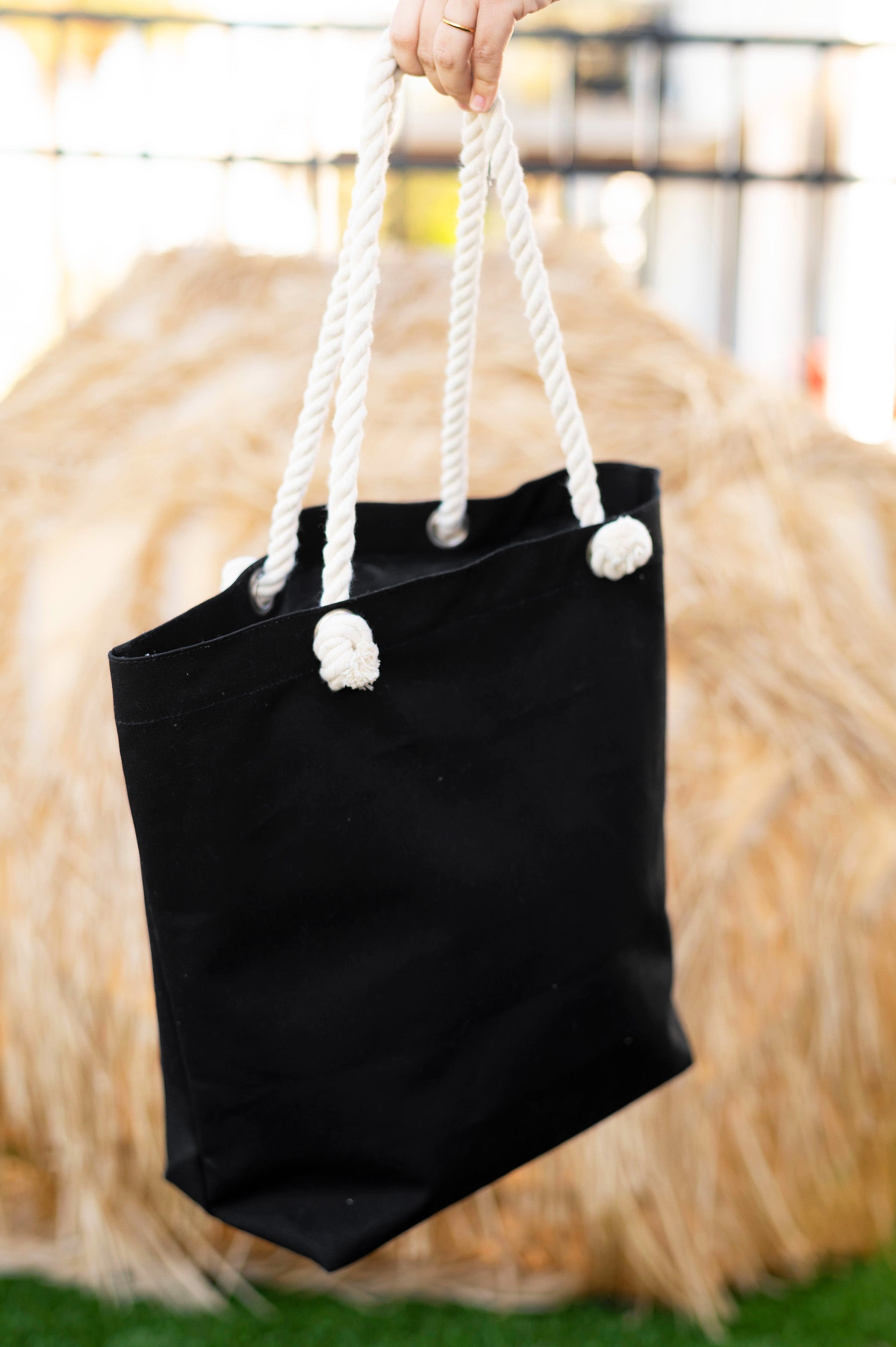 Beach Tote Bag (Black)