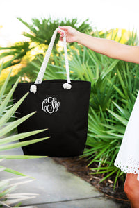 Beach Tote Bag (Black)