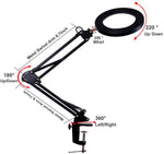 Load image into Gallery viewer, (USB Powered), Black Desktop LED Light Lamp and 5X Magnifier
