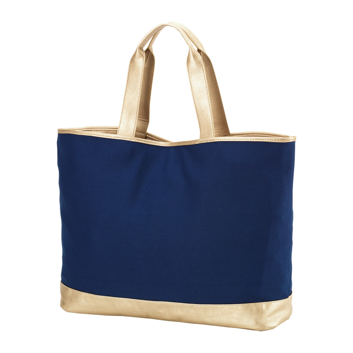 Cabana Tote (Navy & Gold)