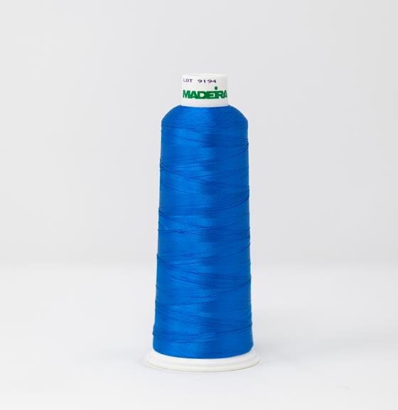 Calypso Blue Color, Classic Rayon Machine Embroidery Thread, (#40 Weight, Ref. 1297), Various Sizes by MADEIRA