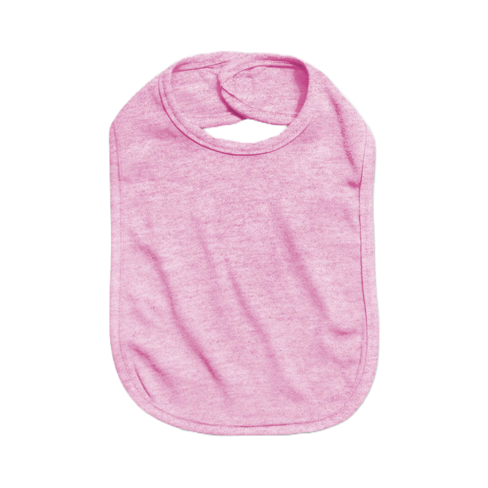 Baby Bib,  65% Polyester - 35% Cotton, 2 Ply, Cotton Candy Pink