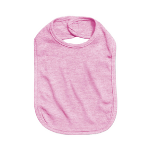 Baby Bib,  65% Polyester - 35% Cotton, 2 Ply, Cotton Candy Pink