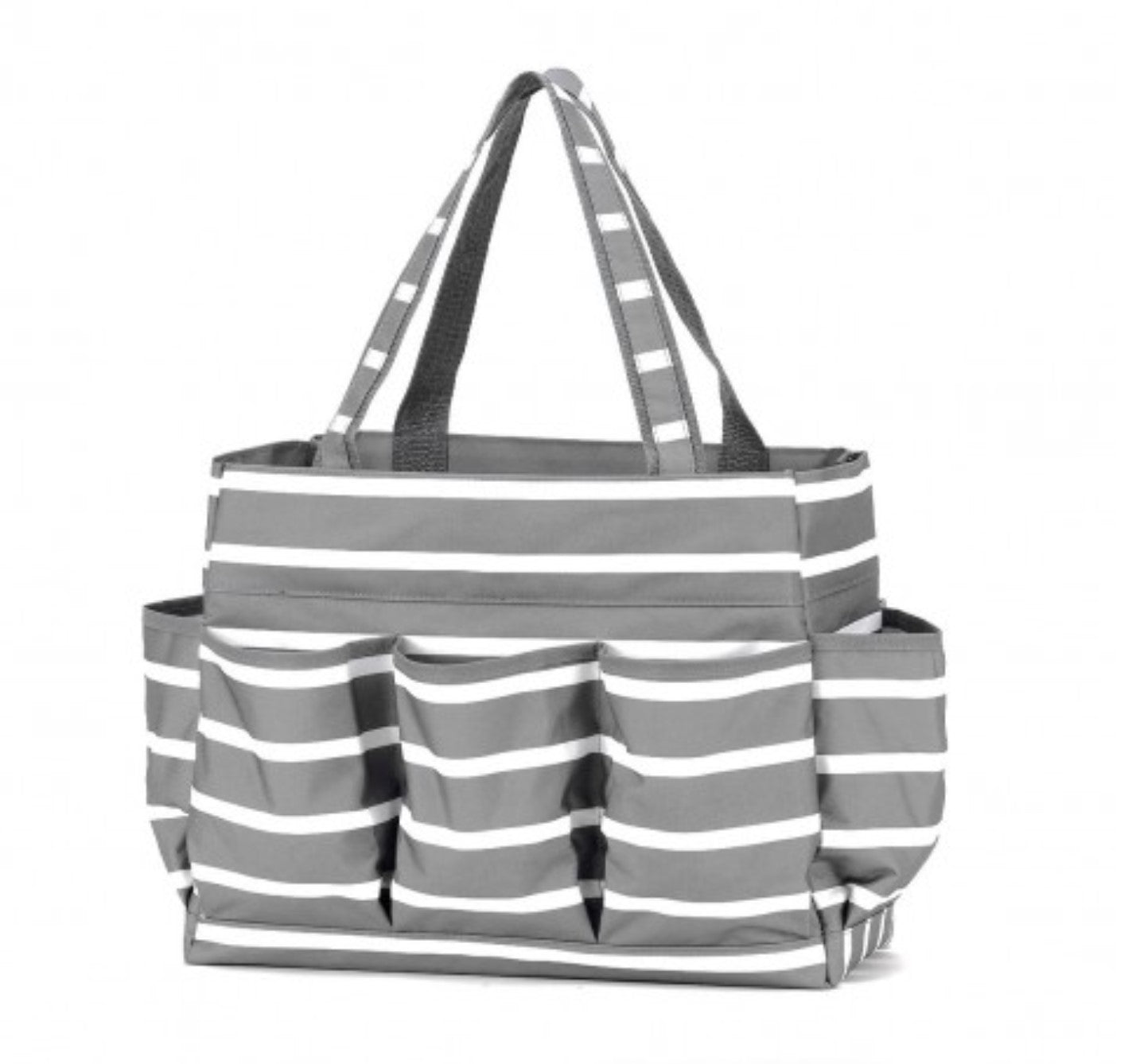 Carry All Bag (Grey & White Stripes)