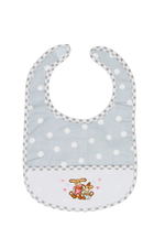 Load image into Gallery viewer, Charles Craft Grey-White Baby Bib (8.2&quot; x 11.8&quot;) with Aida count 14 panel by DMC
