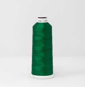 Christmas Green Color, Classic Rayon Machine Embroidery Thread, (#40 Weight, Ref. 1250), Various Sizes by MADEIRA