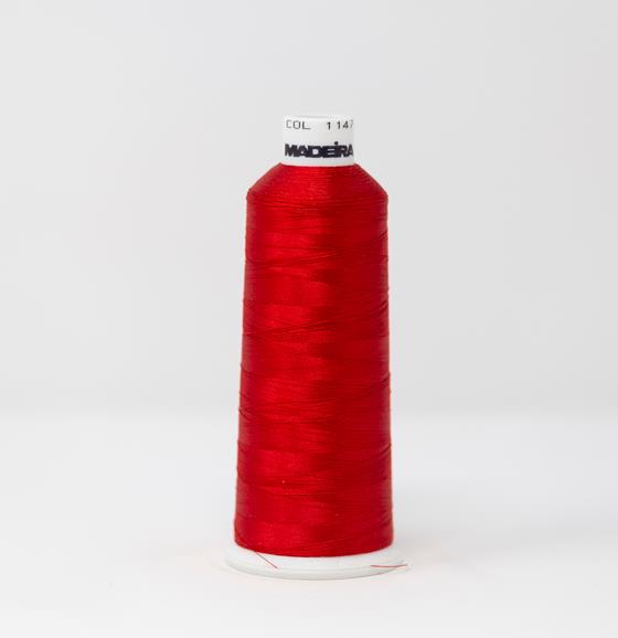Christmas Red Color, Classic Rayon Machine Embroidery Thread, (#40 / #60 Weights, Ref. 1147), Various Sizes by MADEIRA