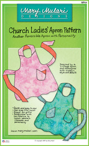 Church Ladies Apron Printed Pattern by Mari Mulari