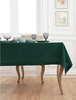 Load image into Gallery viewer, Green Forest Hemstitch Table Linen Collection, 100% Linen
