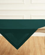 Load image into Gallery viewer, Green Forest Hemstitch Table Linen Collection, 100% Linen
