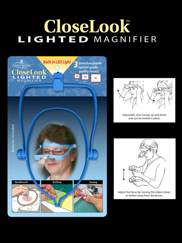Lighted Magnifier, 2.5x, LED Light