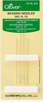 Load image into Gallery viewer, Long Beading Needles,  Sizes: #10 &amp; #13 --- Ref. 233 by Clover®
