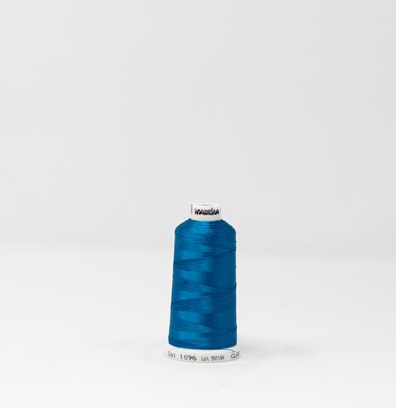Cobalt Blue Color, Classic Rayon Machine Embroidery Thread, (#40 / #60 Weights, Ref. 1096), Various Sizes by MADEIRA