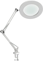Load image into Gallery viewer, Corded-Electric Powered, White Color, Desktop LED Light Lamp and 5X Magnifier
