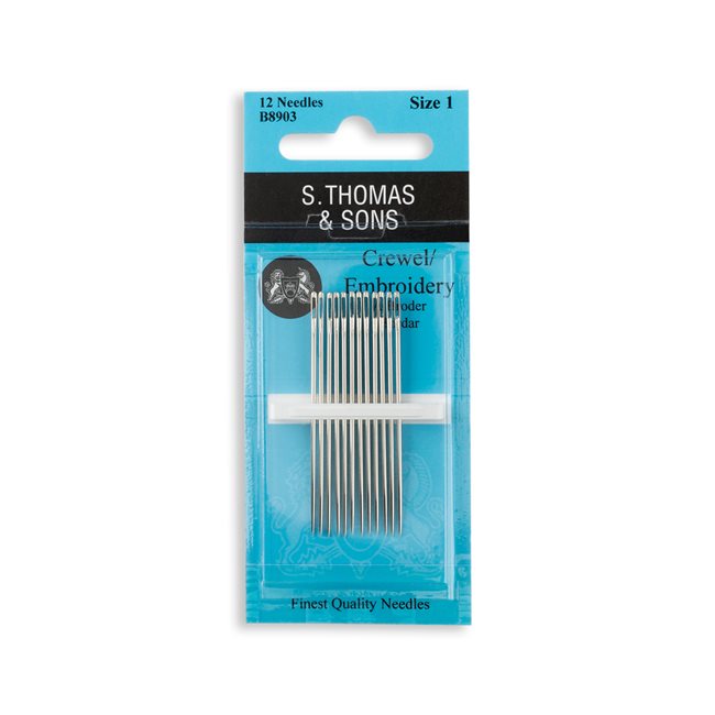 Crewel / Embroidery (Size 1), Hand Sewing Needles by S. Thomas & Sons®