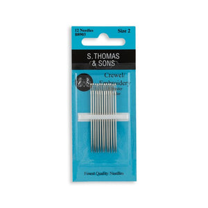 Crewel / Embroidery (Size 2), Hand Sewing Needles by S. Thomas & Sons®