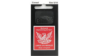 Crewel / Embroidery (Sizes: 5-10), Hand Sewing Needles by Richard Hemming & Son®