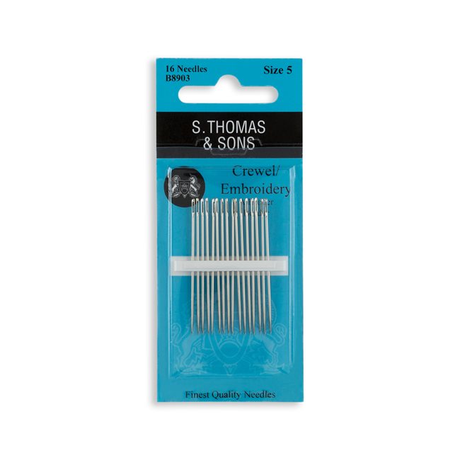 Crewel / Embroidery (Size 5), Hand Sewing Needles by S. Thomas & Sons®