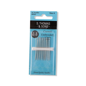 Crewel / Embroidery (Size 6), Hand Sewing Needles by S. Thomas & Sons®