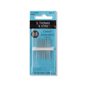 Crewel / Embroidery (Size 9), Hand Sewing Needles by S. Thomas & Sons®