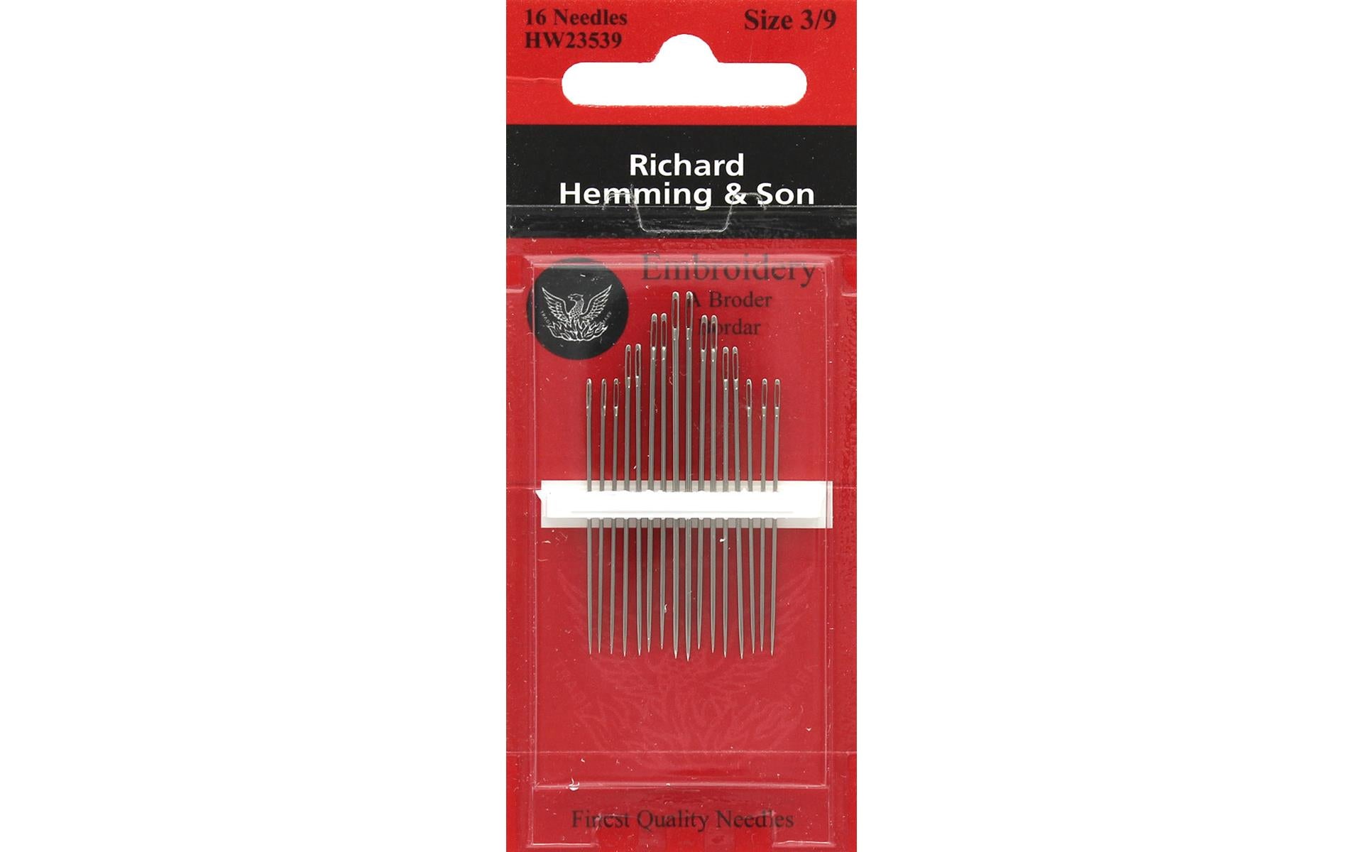 Crewel / Embroidery (Sizes: 3-9), Hand Sewing Needles by Richard Hemming & Son®