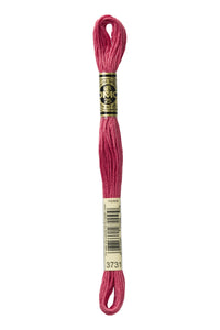 Six Strand Floss, DMC  (Dark Pink Colors) 100% Cotton