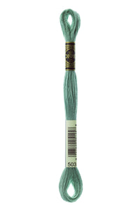 Six Strand Floss, DMC  (Teal Colors) 100% Cotton