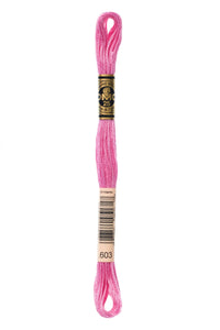 Six Strand Floss, DMC  (Light Pink Colors) 100% Cotton