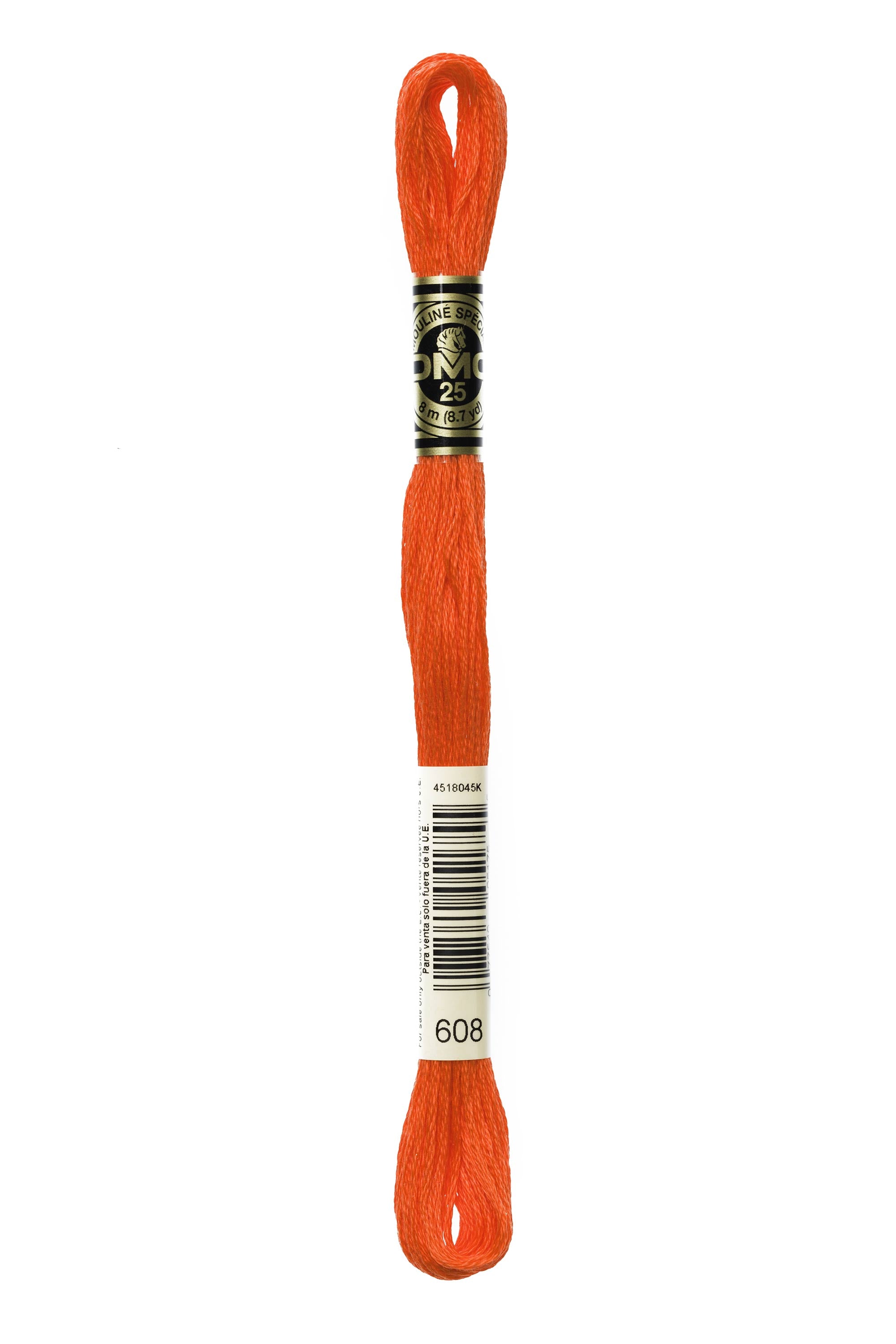 Six Strand Floss, DMC  (Orange Colors) 100% Cotton