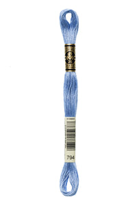 Six Strand Floss, DMC  (Light Blue Colors) 100% Cotton