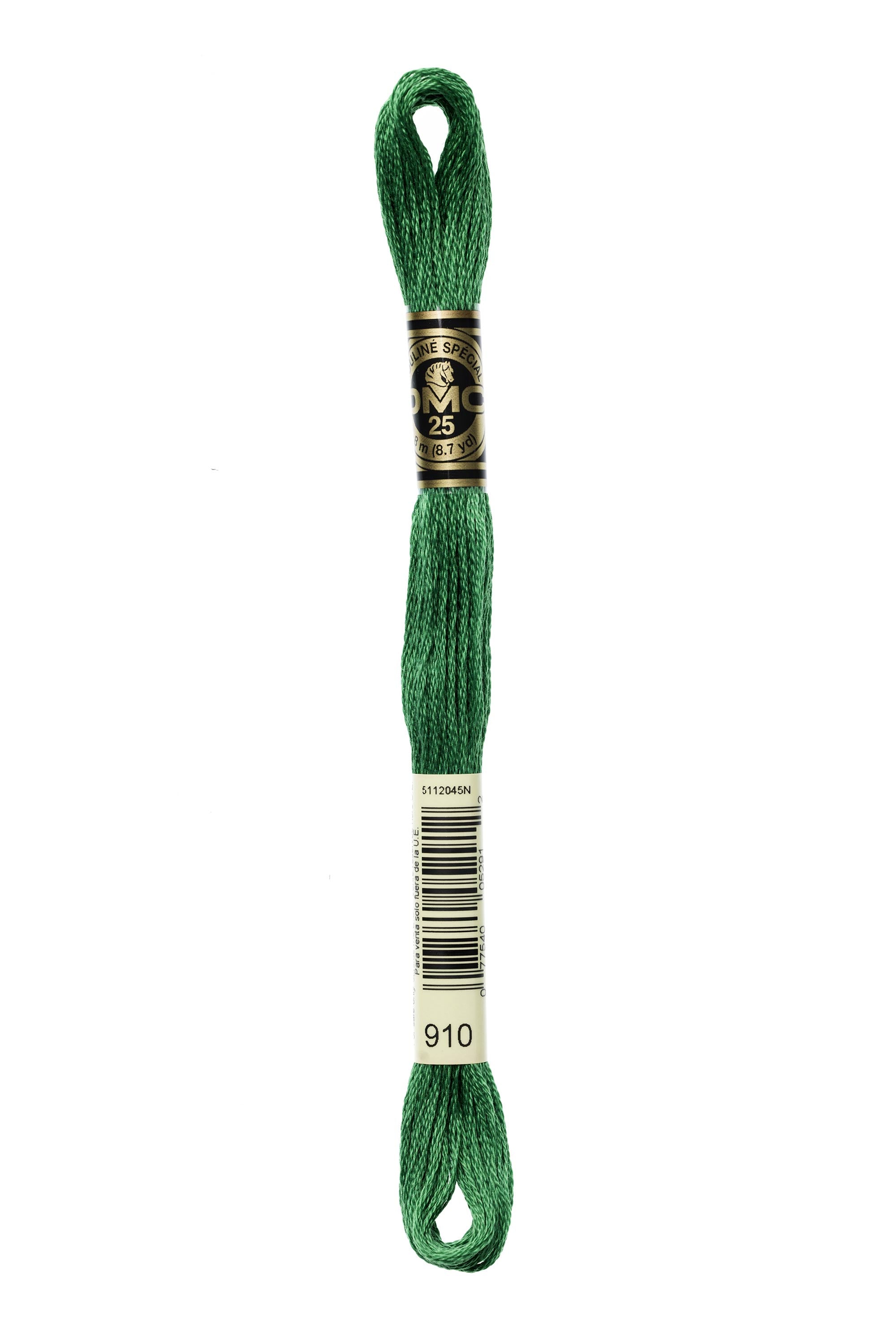 Six Strand Floss, DMC  (Dark Green Colors) 100% Cotton
