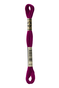 Six Strand Floss, DMC  (Dark Pink Colors) 100% Cotton