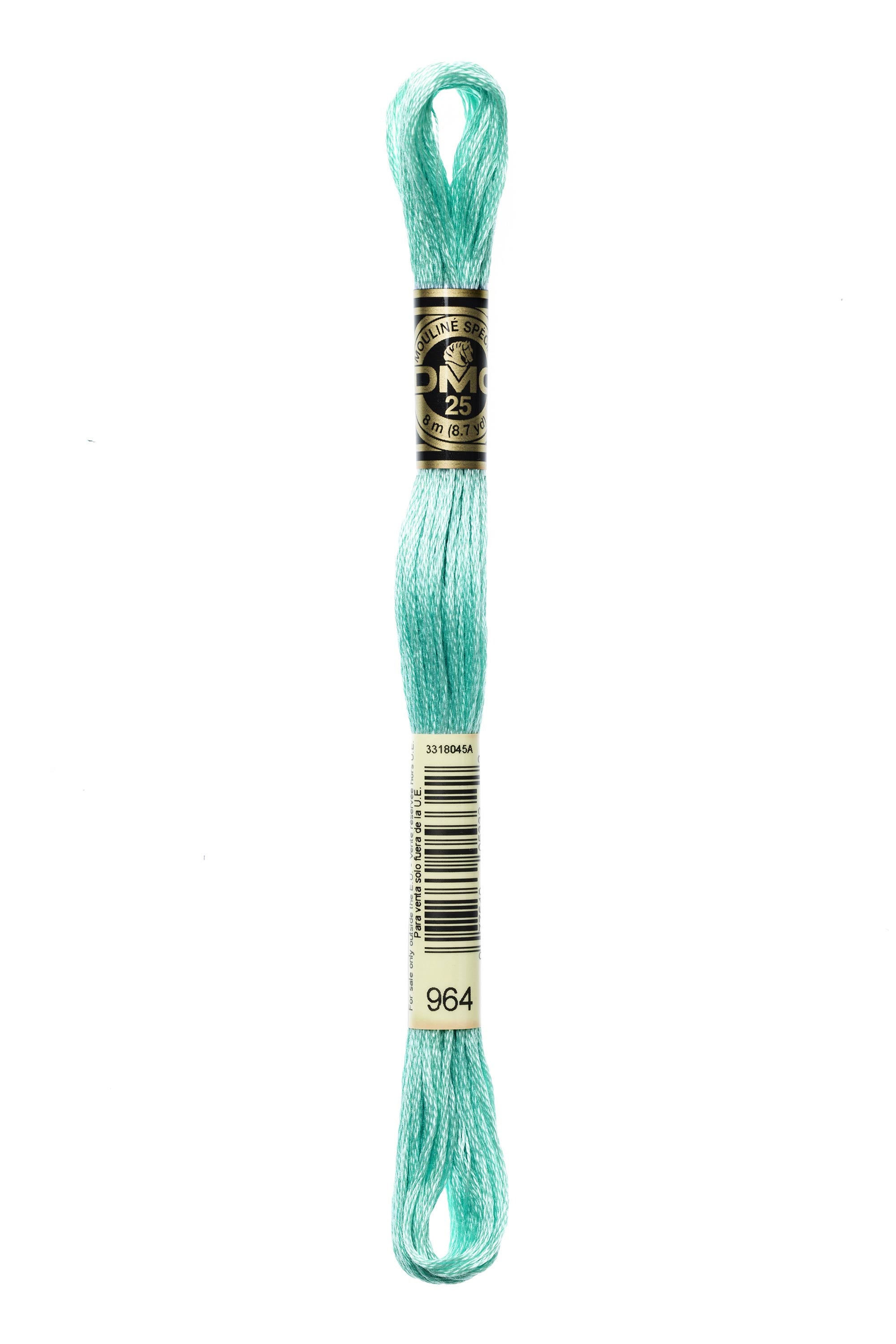 Six Strand Floss, DMC  (Teal Colors) 100% Cotton