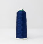 Load image into Gallery viewer, Dark Denim Blue Color, Classic Rayon Machine Embroidery Thread, (#40 / #60 Weights, Ref. 1242), Various Sizes by MADEIRA
