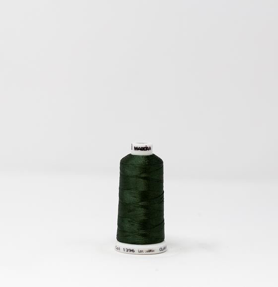 Dark Sage Green Color, Classic Rayon Machine Embroidery Thread, (#40 Weight, Ref. 1396), Various Sizes by MADEIRA