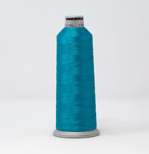 Deep Sky Blue Color, Polyneon Machine Embroidery Thread, (#40 Weight, Ref. 1888), Various Sizes by MADEIRA