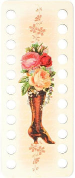 Load image into Gallery viewer, Wood Thread Organizers with Boot &amp; Flowers  by   RTO Buratini
