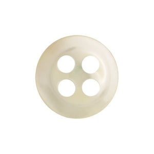 Designer Beveled Edge Shirt Buttons -- Off White Color -- Various Sizes