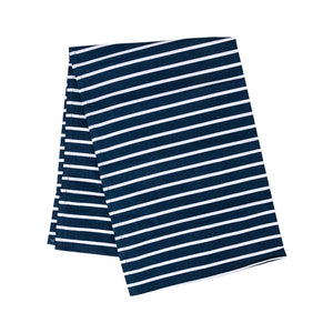 Dots & Stripes Tea Towel, Navy