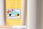 Load image into Gallery viewer, Dots &amp; Stripes Tea Towel, Yellow Lemon
