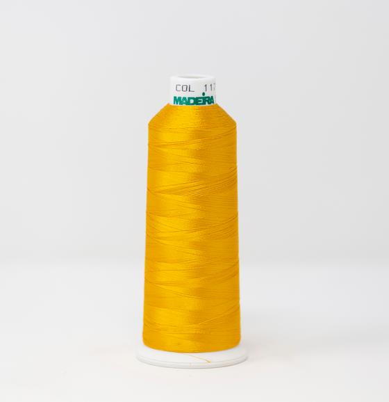 Egg Yolk Yellow Gold Color, Classic Rayon Machine Embroidery Thread, (#40 Weight, Ref. 1172), Various Sizes by MADEIRA