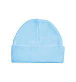 Load image into Gallery viewer, Embroidery Baby Beanie Cap, 100% Cotton, Blue
