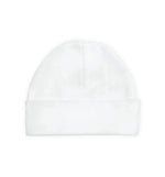 Load image into Gallery viewer, Embroidery Baby Beanie Cap, 100% Cotton, White

