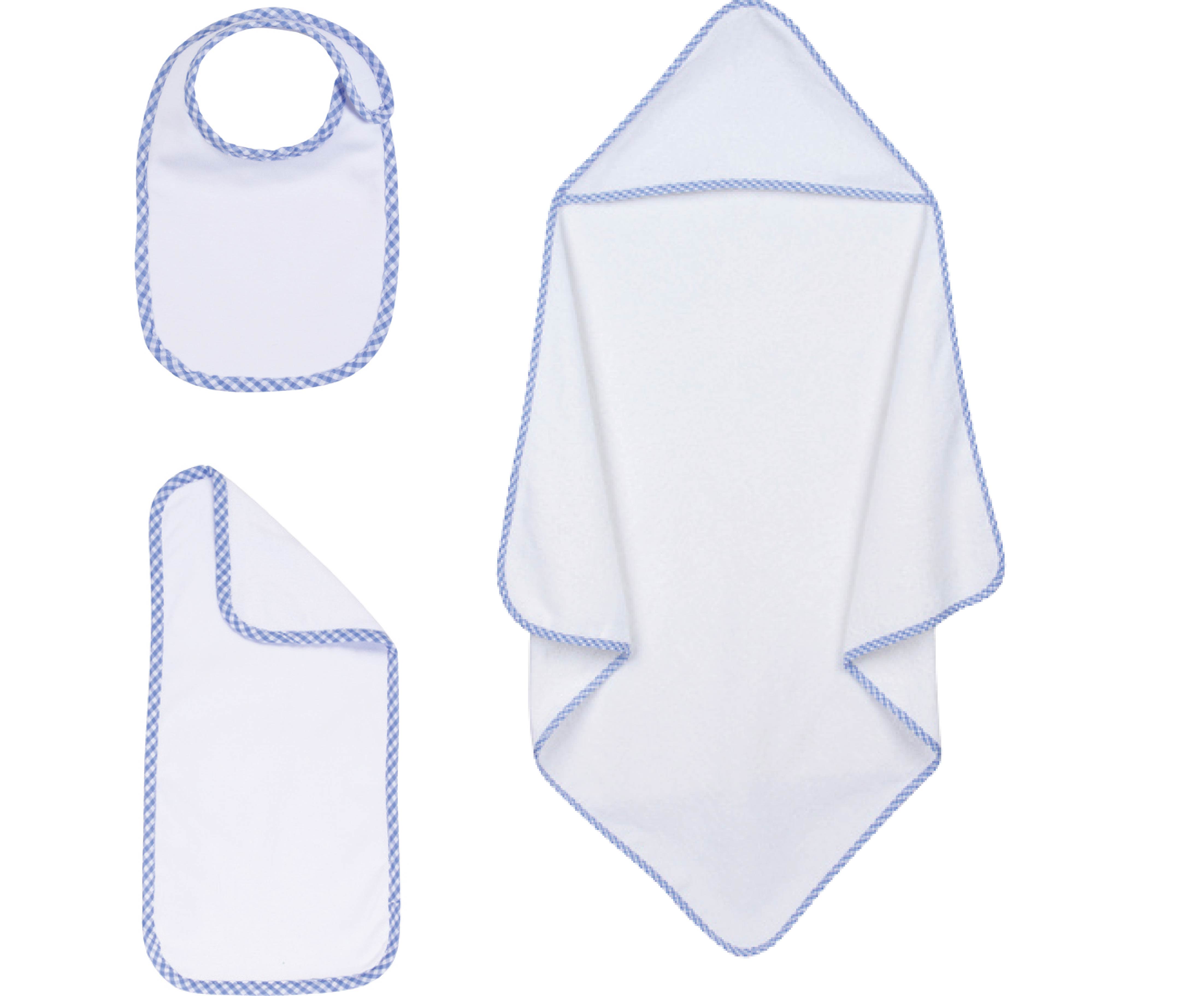 Baby Embroidery Blank Set, Light Blue Color