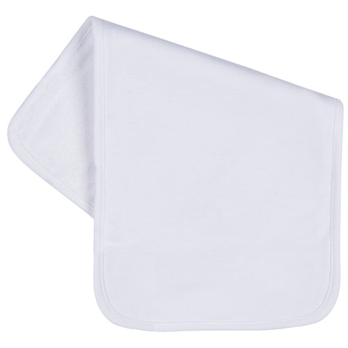 Embroidery Blank, Baby Burp Cloth (White)