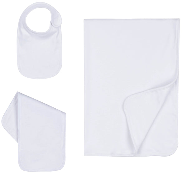 Baby Embroidery Blank Set, White Color – Blanks for Crafters