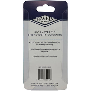 Embroidery Scissors (Curved Tip) 3.5" by Havel's